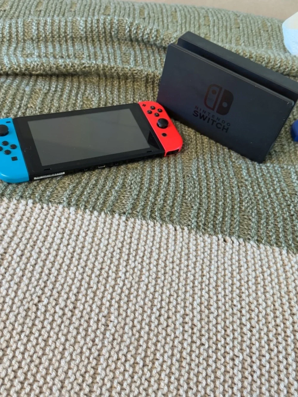 Nintendo Switch with Blue Left and Red Right Joy‑Con